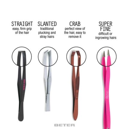 Beter Tweezers Hair Punta Crab Copper