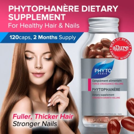 Phyto Paris Phytophanére Hair And Nails 2x120 Capsules-topify cosmetics