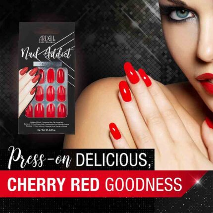 Ardell Nail Addict Cherry Red False Nails